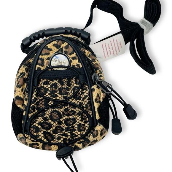 Leopard Print Mini Backpack Mt. Rushmore NWOT Concert Crossbody - Picture 4 of 10